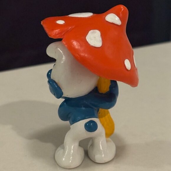 *Rare Vintage Schleich Smurf Mushroom Cottage House & Figurines - Picture 8 of 10